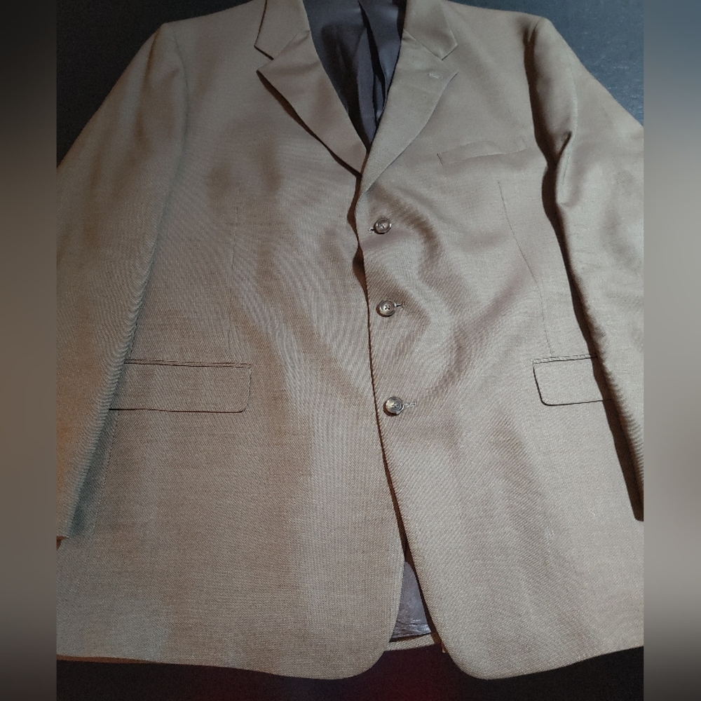 Vtg Austin Reed 42R Gray Glenn 3 Button Blazer Suit Jacket Sport Coat